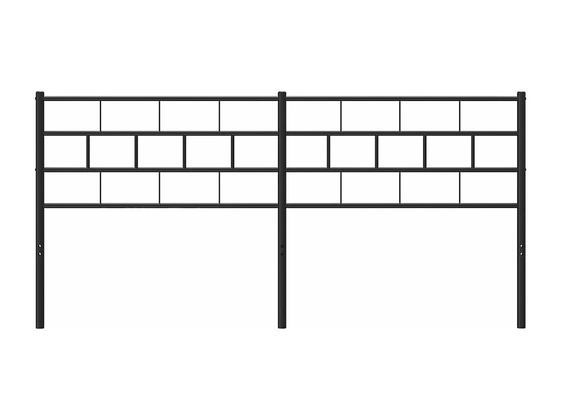 Tête de lit métal noir 200cm