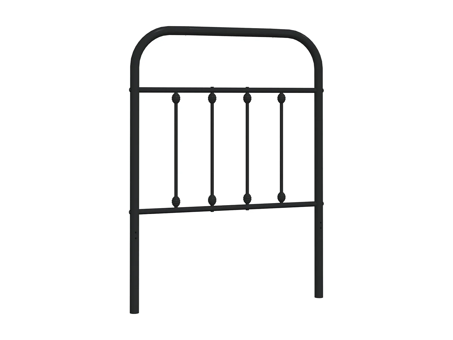 Tête de lit métal noir 75cm
