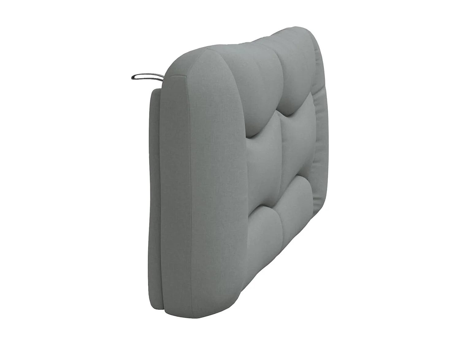 Coussin de tête de lit gris clair 160cm tissu