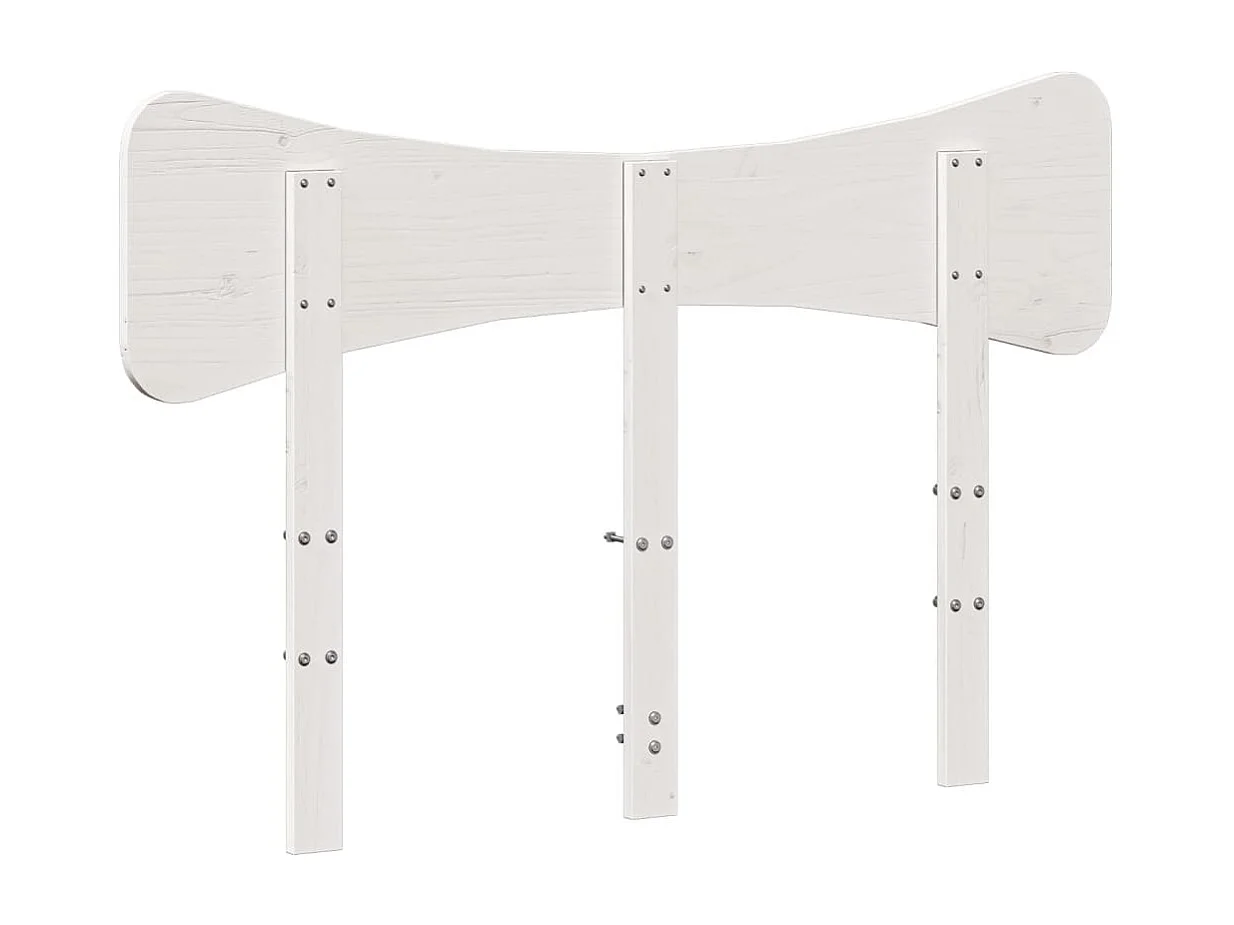 Tête de lit blanc 120cm bois massif de pin