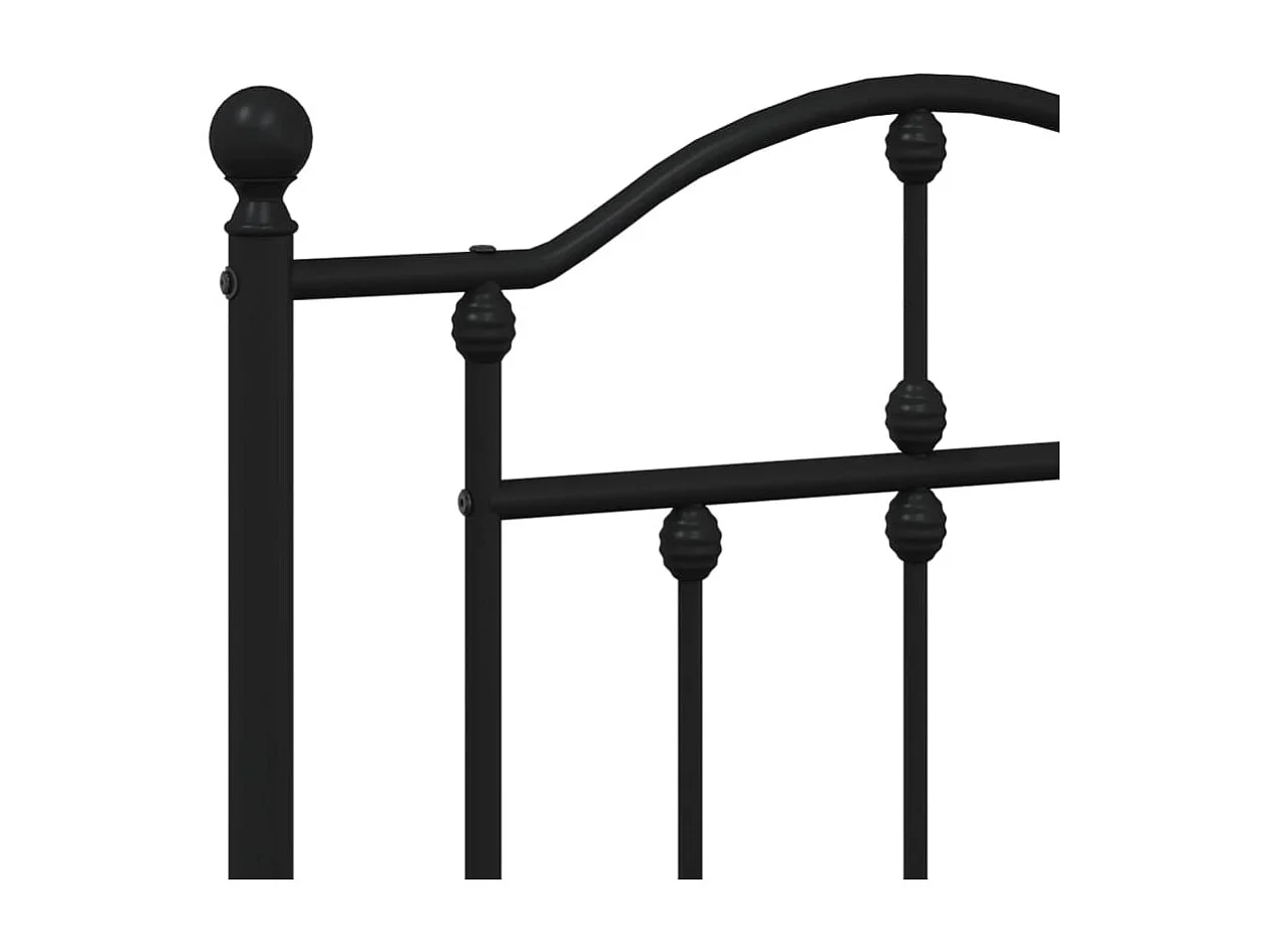 Tête de lit métal noir 160cm
