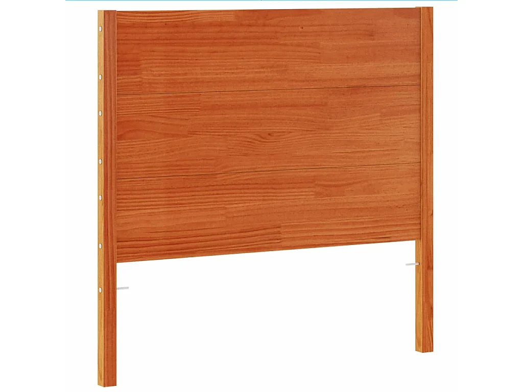 Tête de lit marron 100cm bois massif de pin
