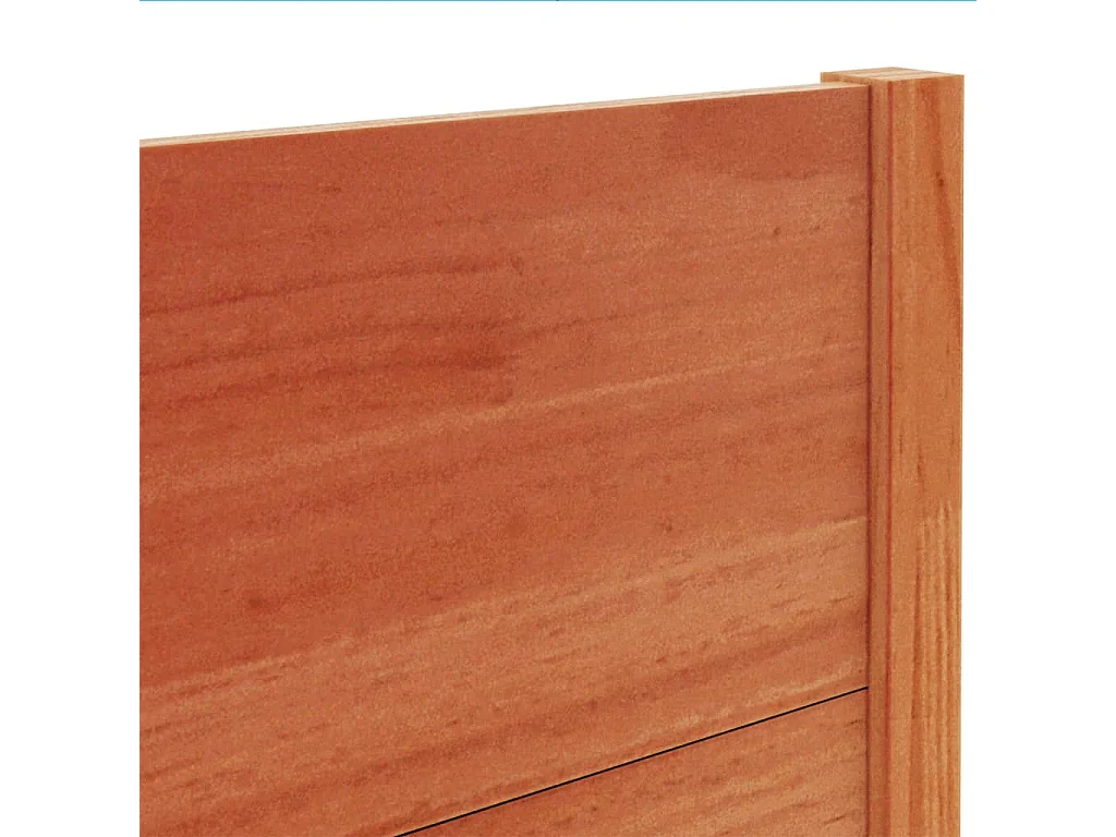 Tête de lit marron 100cm bois massif de pin
