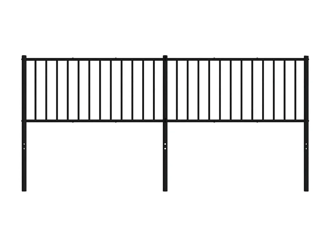 Tête de lit métal noir 200cm