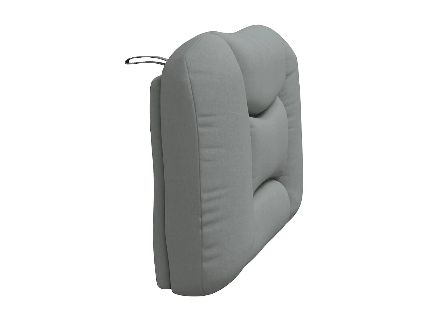 Coussin de tête de lit gris clair 80cm tissu