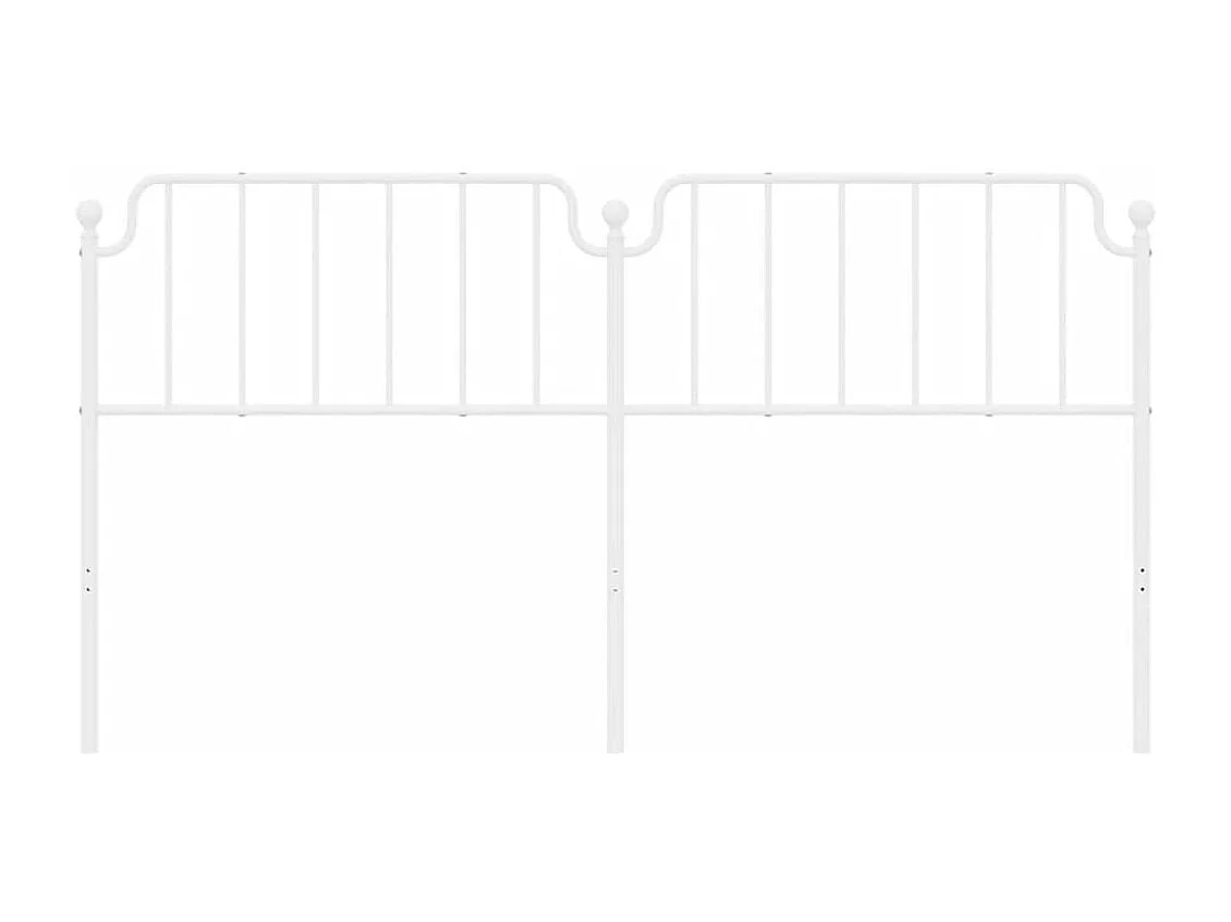 Tête de lit métal blanc 180cm