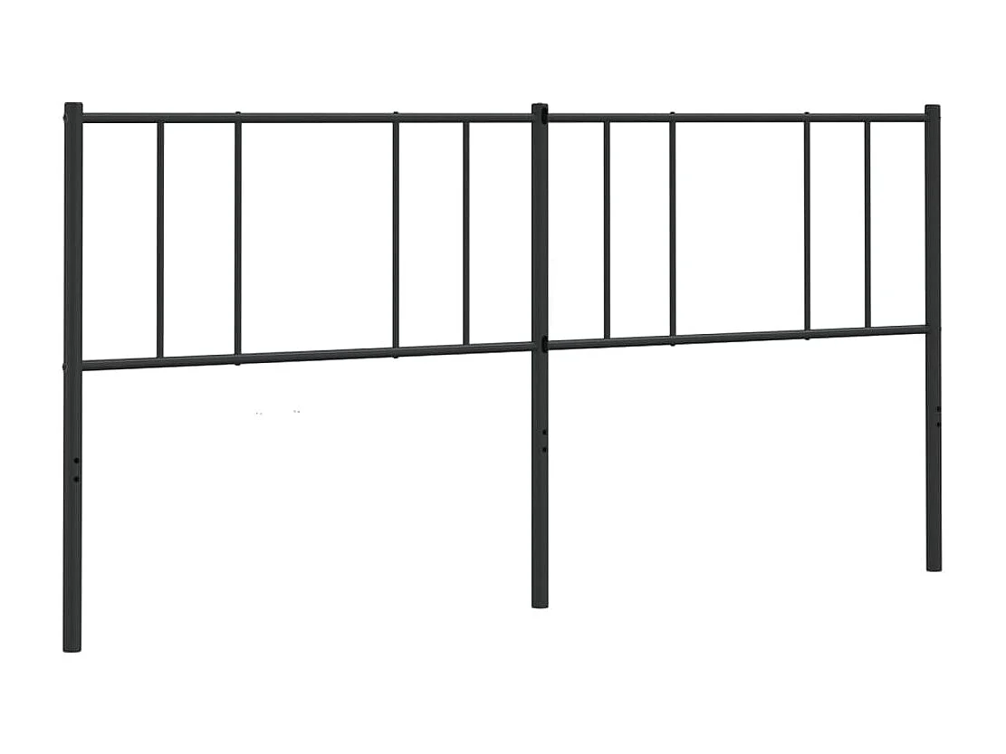 Tête de lit métal noir 200cm
