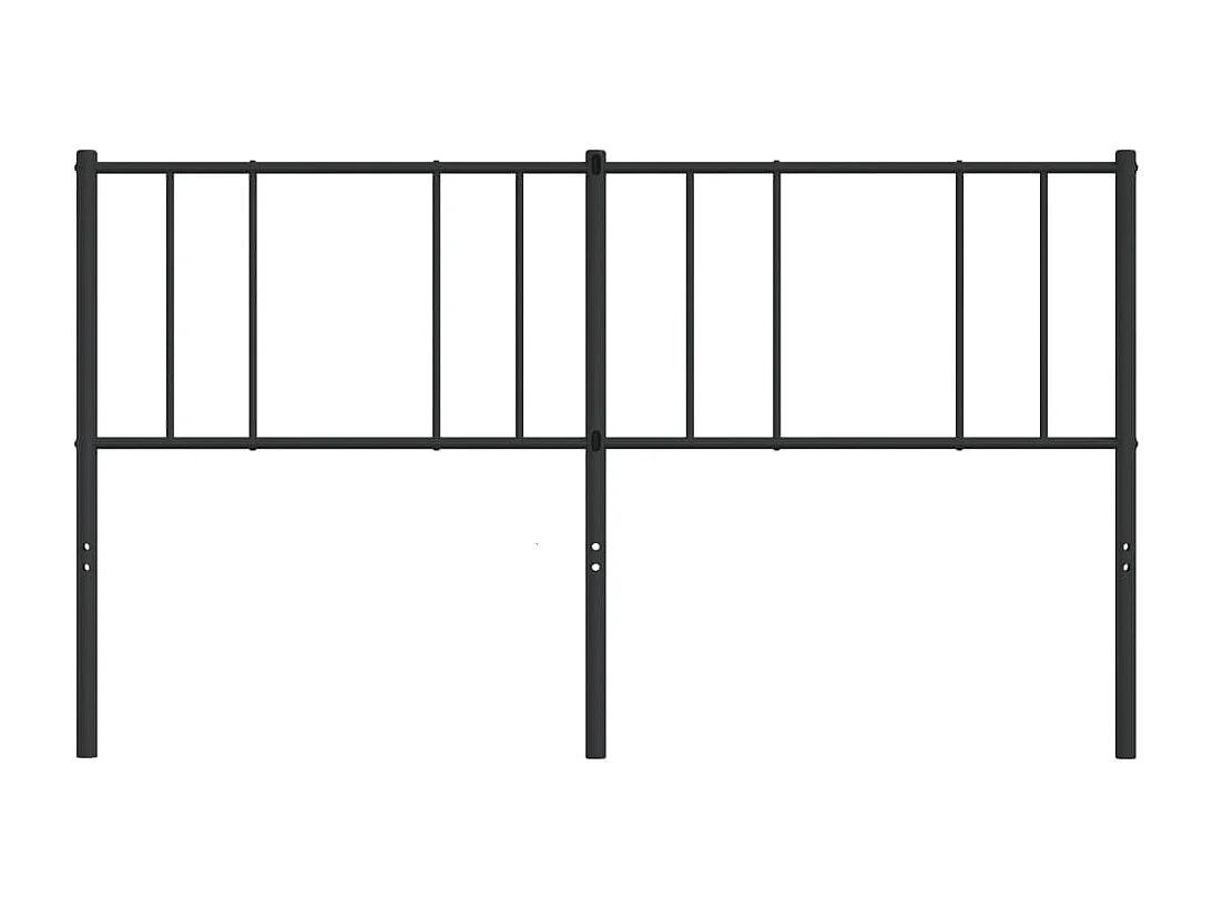 Tête de lit métal noir 200cm