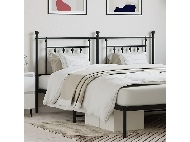Tête de lit métal noir 160cm