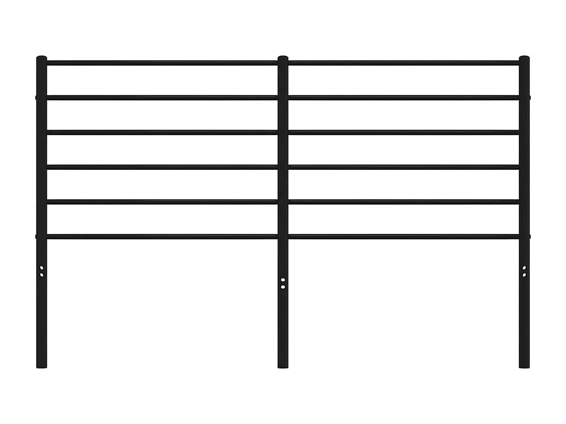 Tête de lit métal noir 140cm