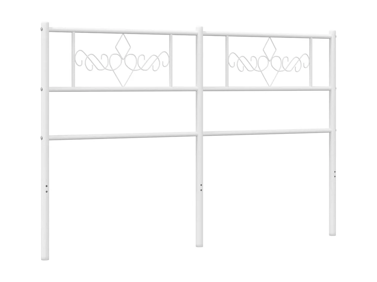 Tête de lit métal blanc 120cm