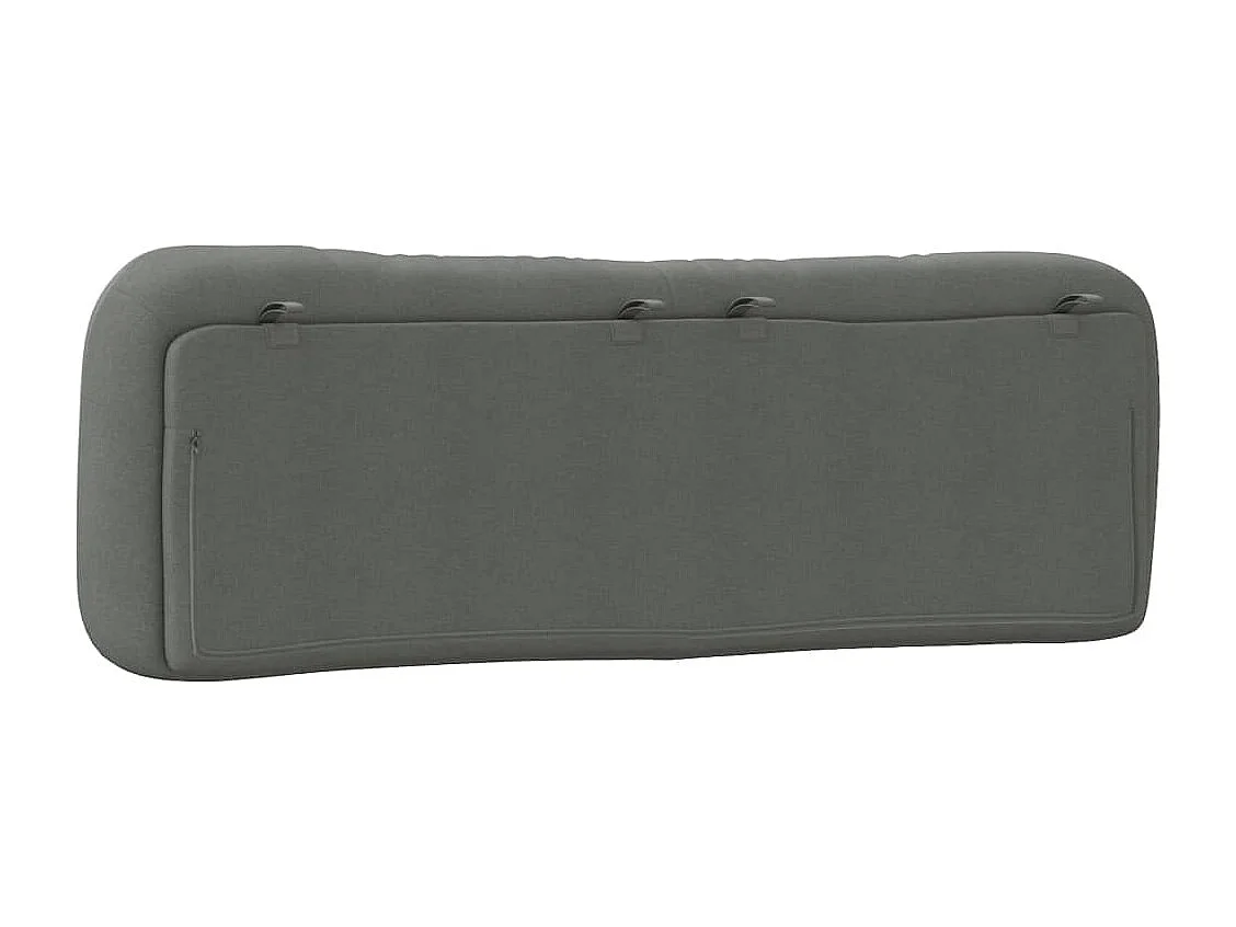Coussin de tête de lit gris foncé 160cm tissu