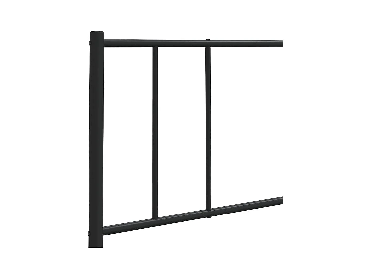 Tête de lit métal noir 90cm