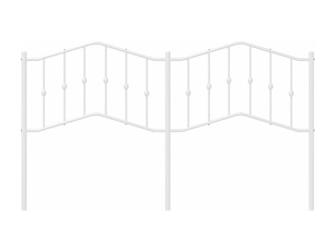 Tête de lit métal blanc 160cm