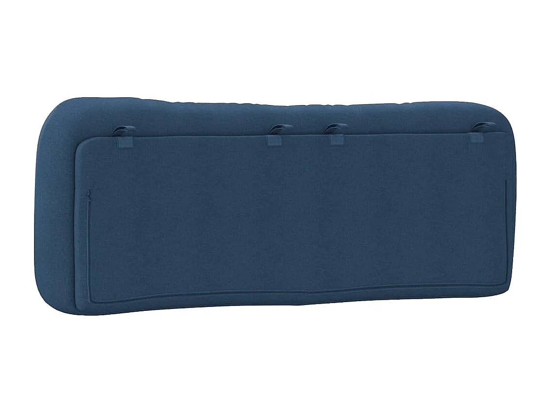 Coussin de tête de lit bleu 140cm tissu