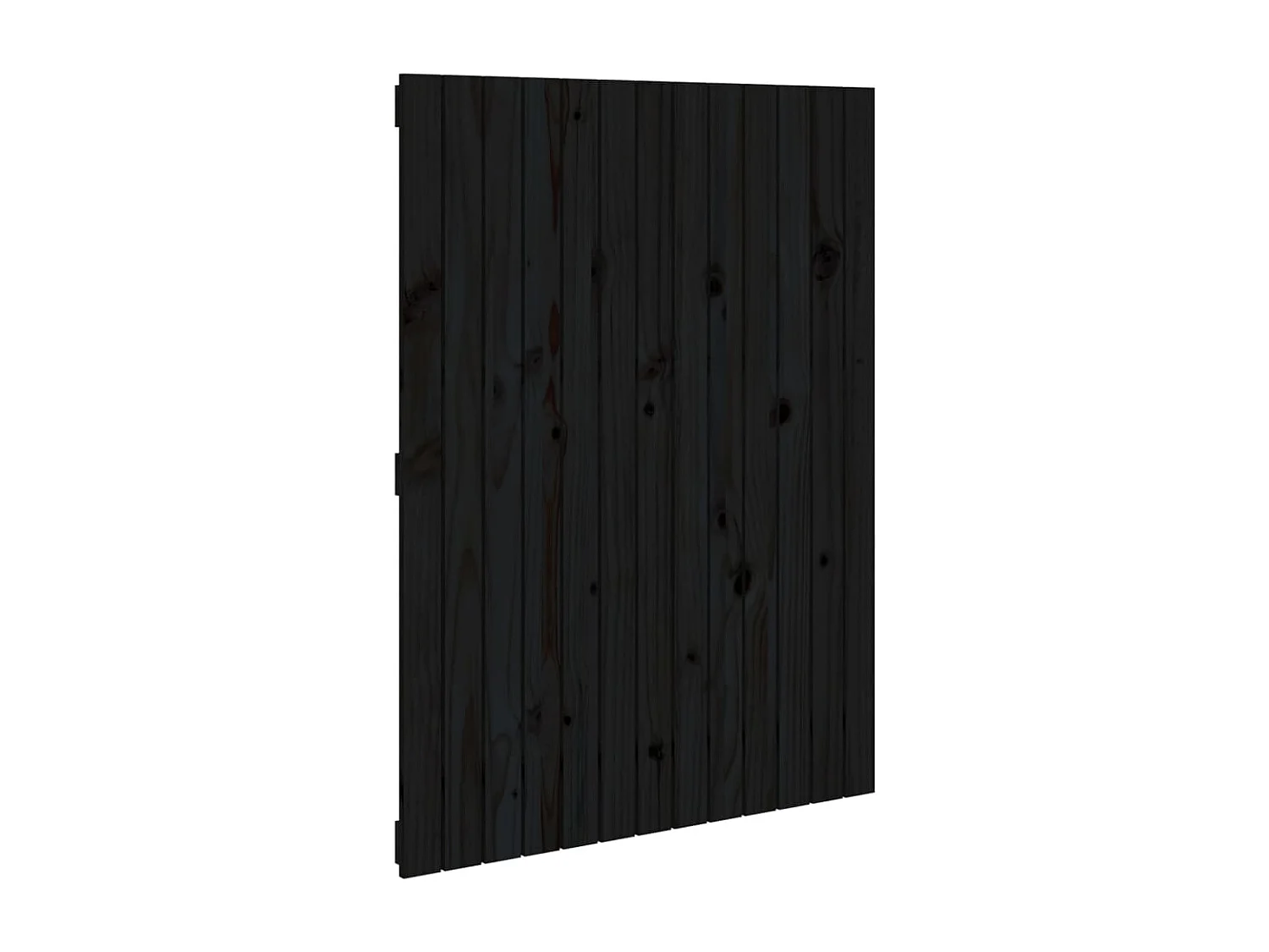 Tête de lit murale Noir 82,5x3x110 Bois massif de pin