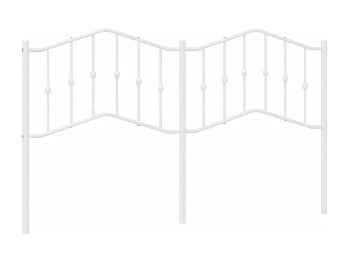Tête de lit métal blanc 180cm