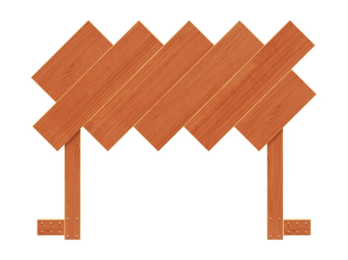 Tête de lit marron 100cm bois massif de pin