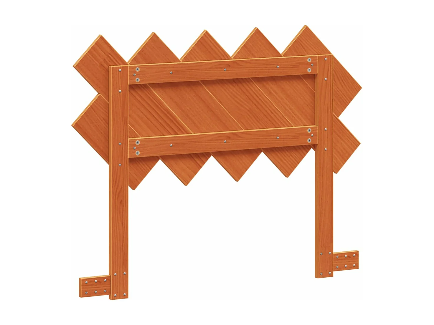 Tête de lit marron 100cm bois massif de pin