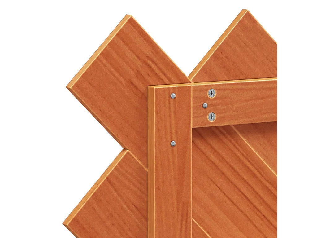 Tête de lit marron 100cm bois massif de pin