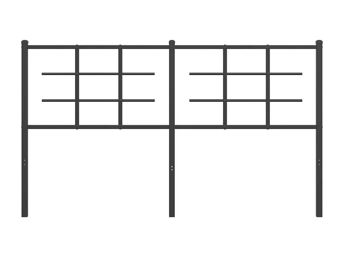 Tête de lit métal noir 160cm
