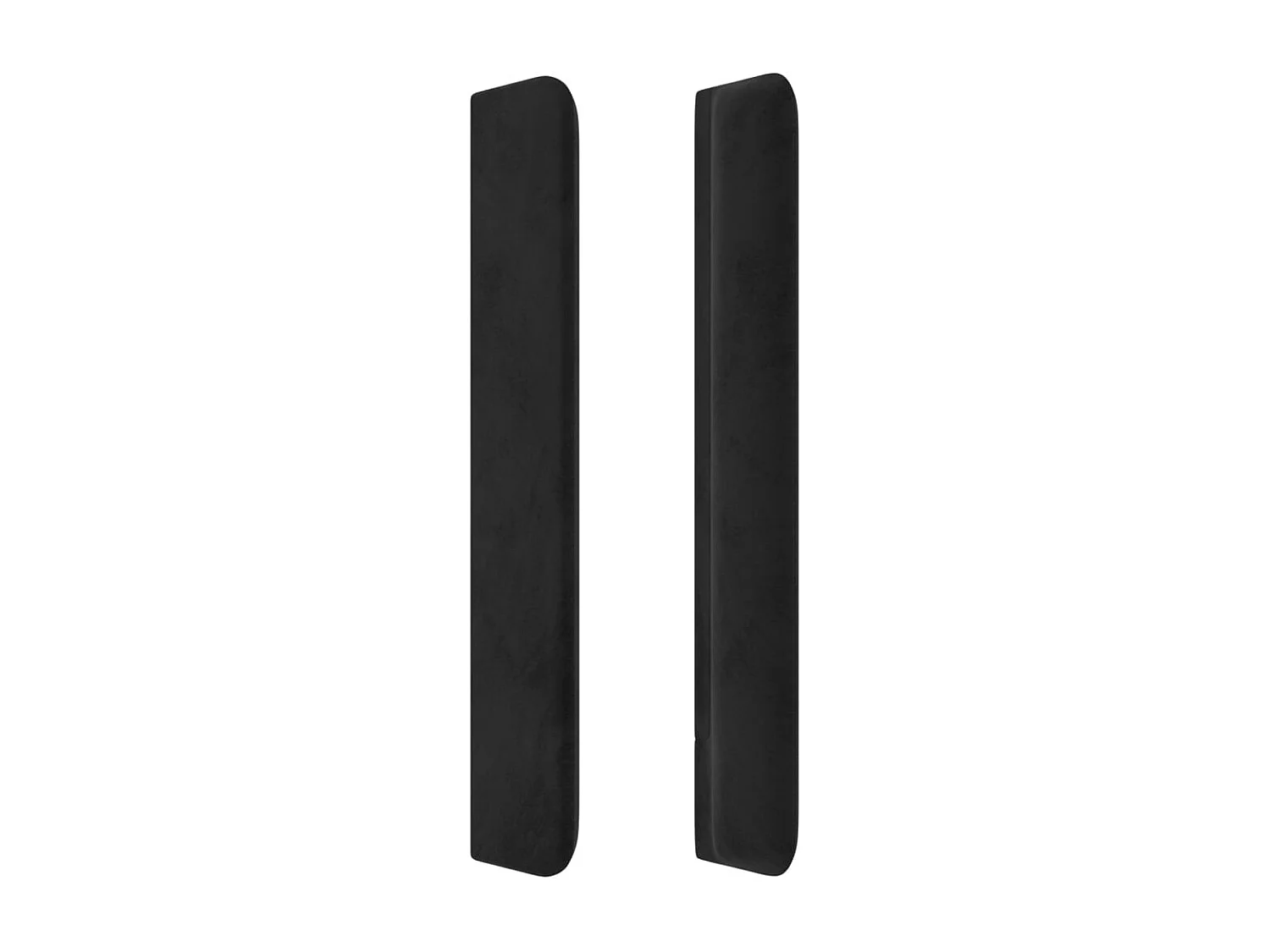 Tête de lit à LED Noir 147x16x118-128 Velours