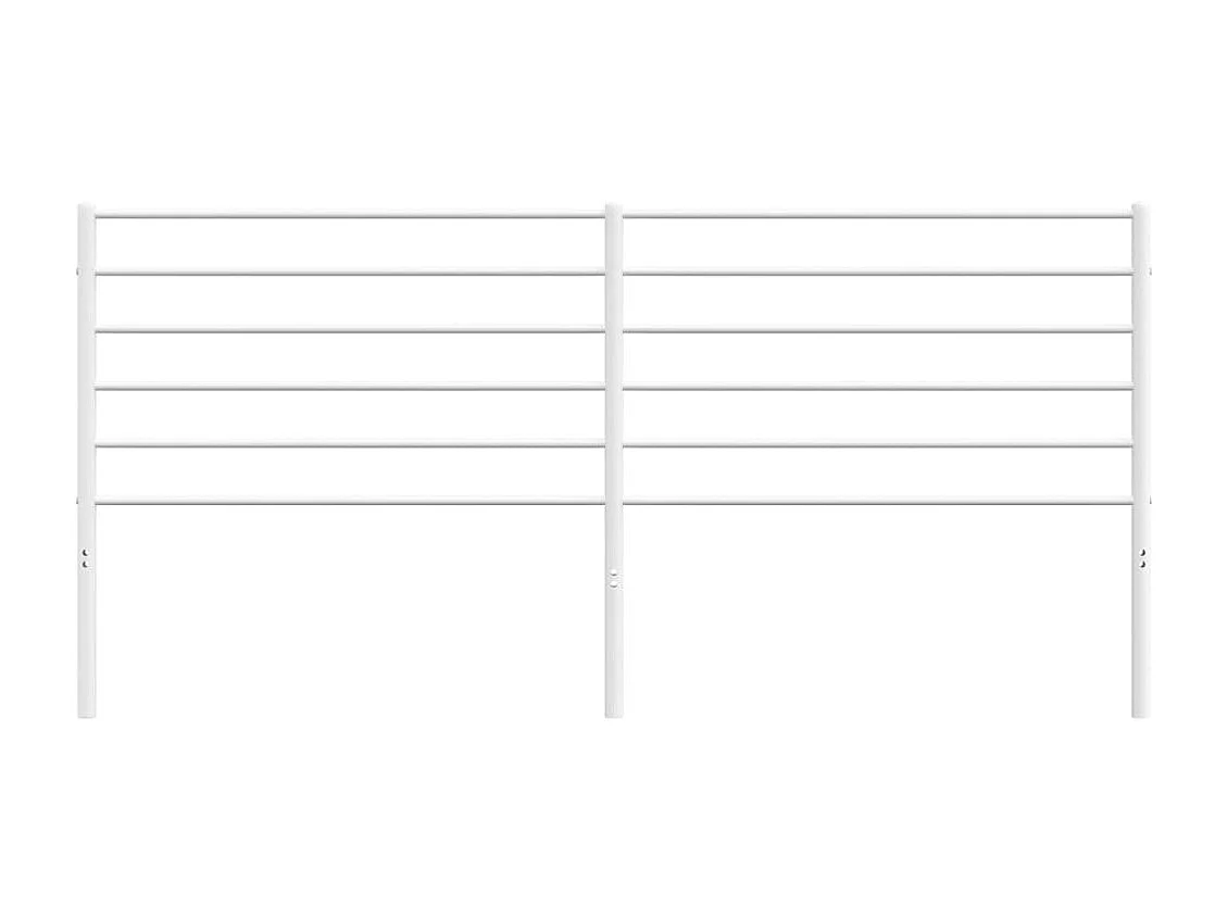 Tête de lit métal blanc 200cm