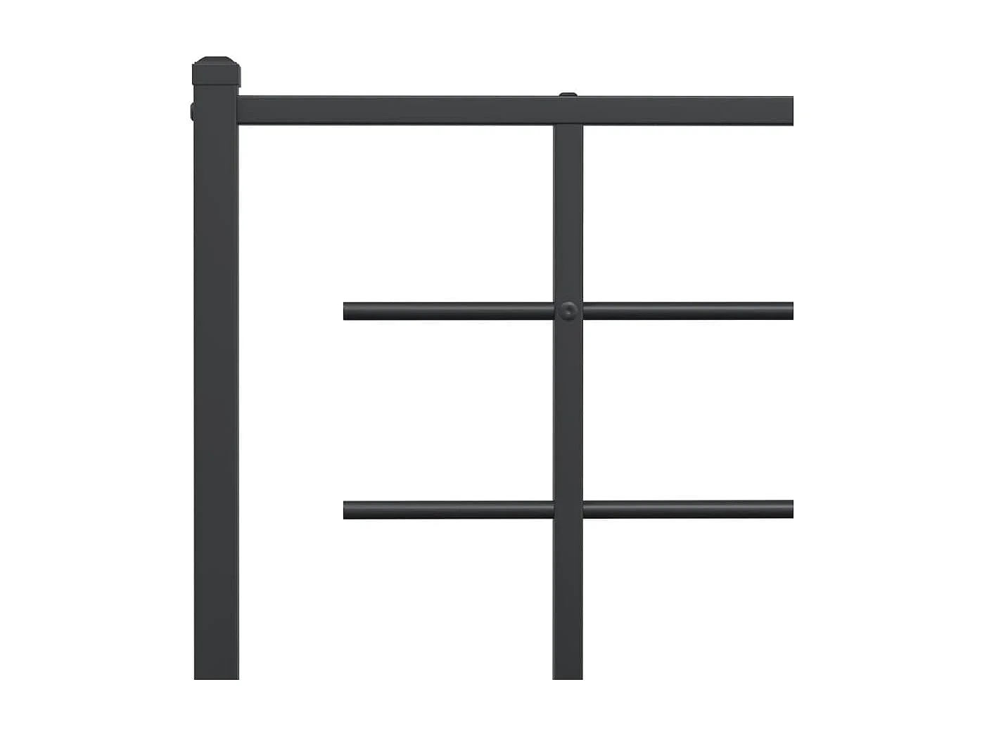 Tête de lit métal noir 200cm