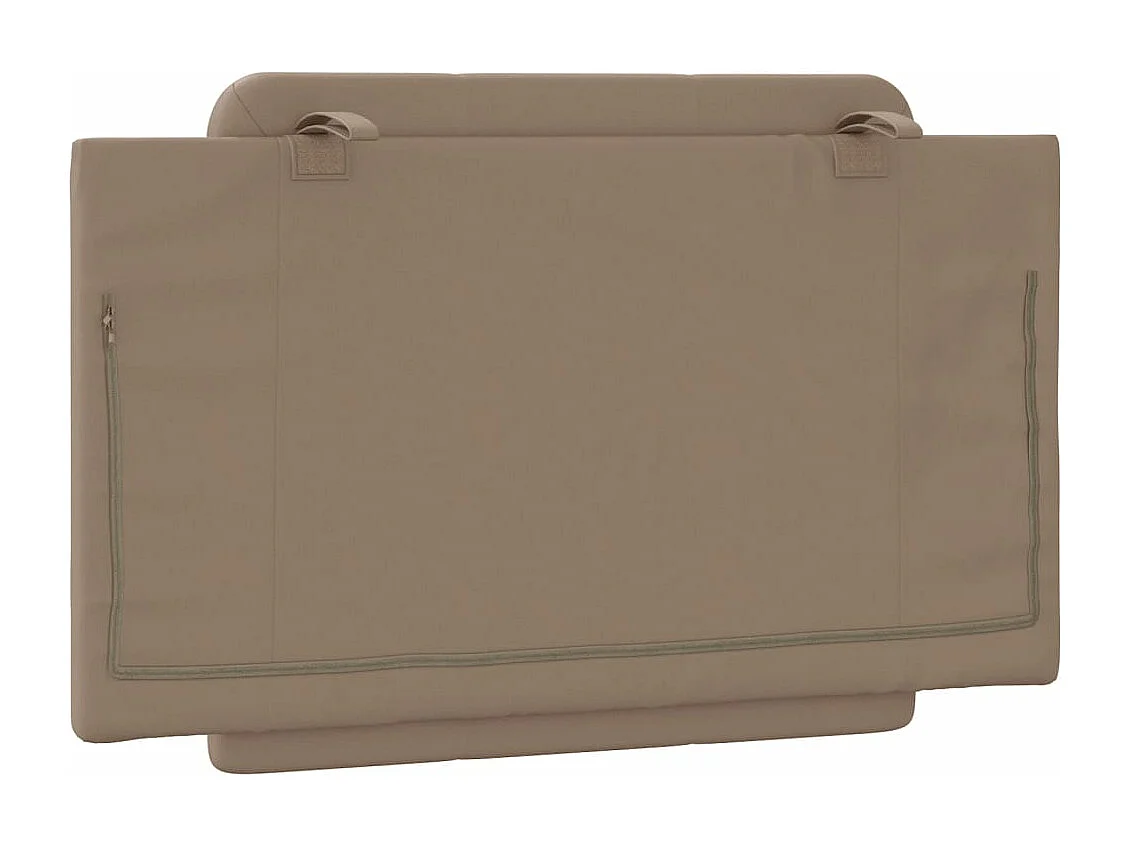 Coussin de tête de lit cappuccino 80cm similicuir