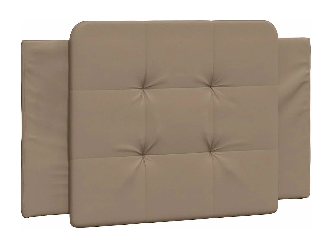 Coussin de tête de lit cappuccino 80cm similicuir