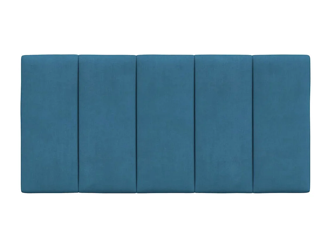 Tête de lit bleu 100cm velours Bino