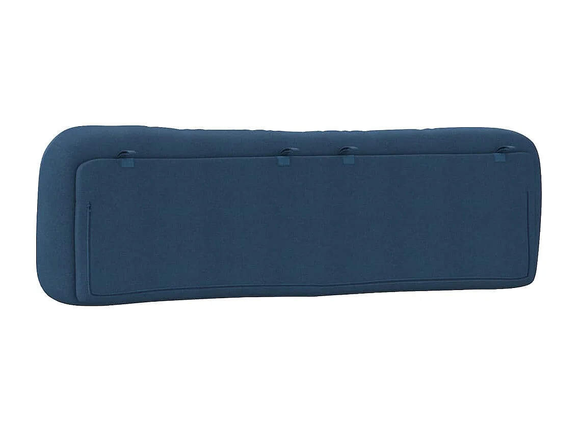 Coussin de tête de lit bleu 180cm tissu