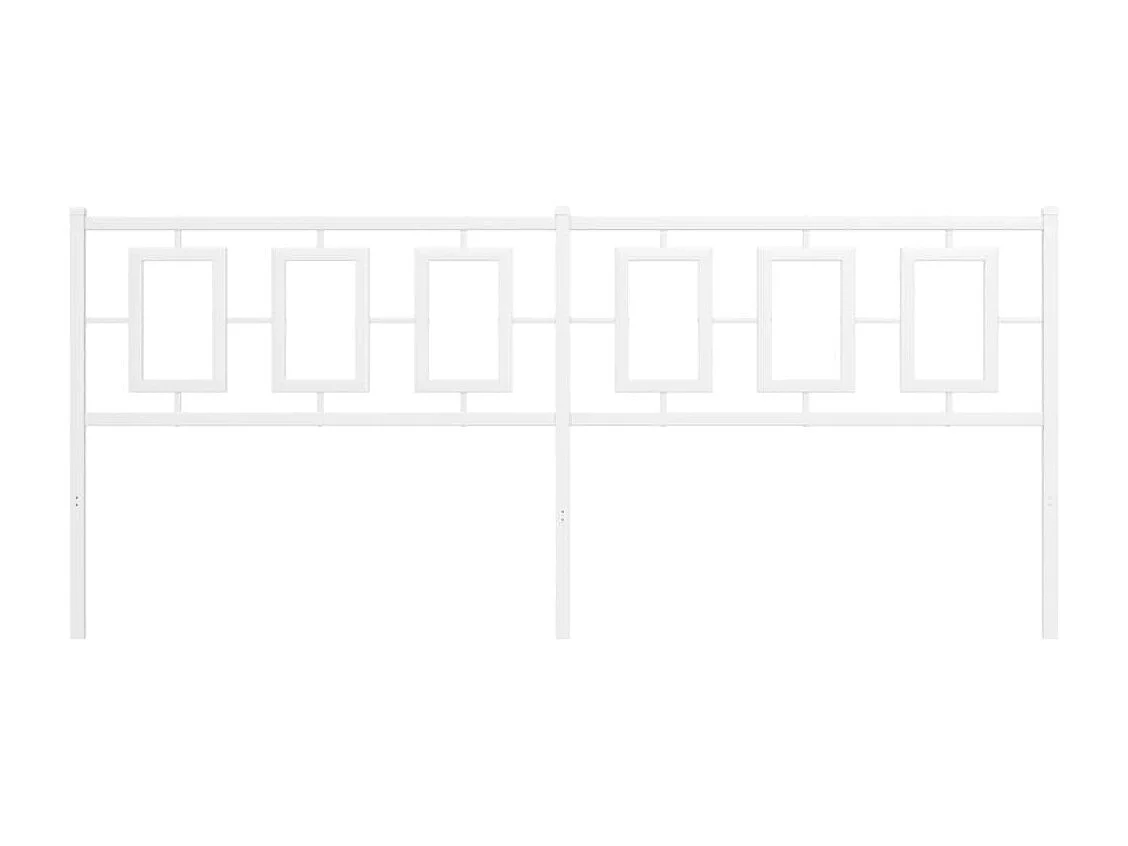 Tête de lit métal blanc 200cm