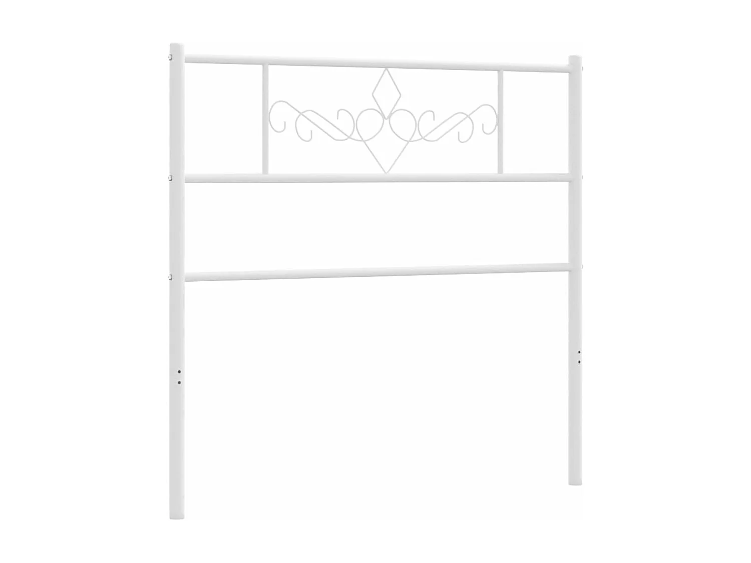 Tête de lit métal blanc 100cm