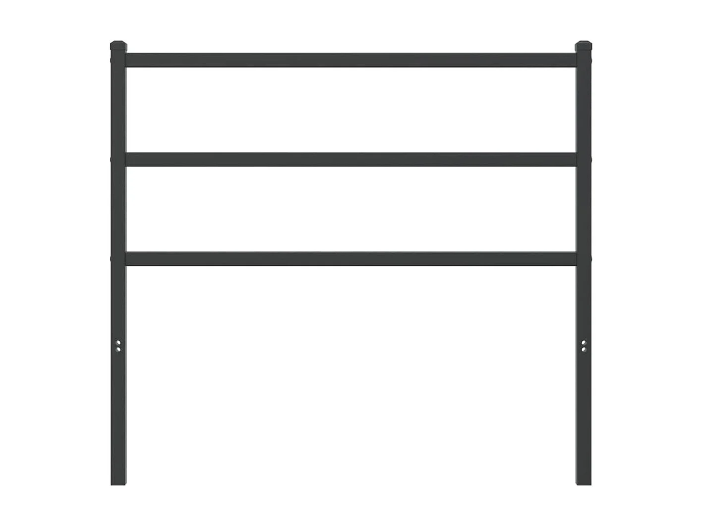 Tête de lit métal noir 107cm