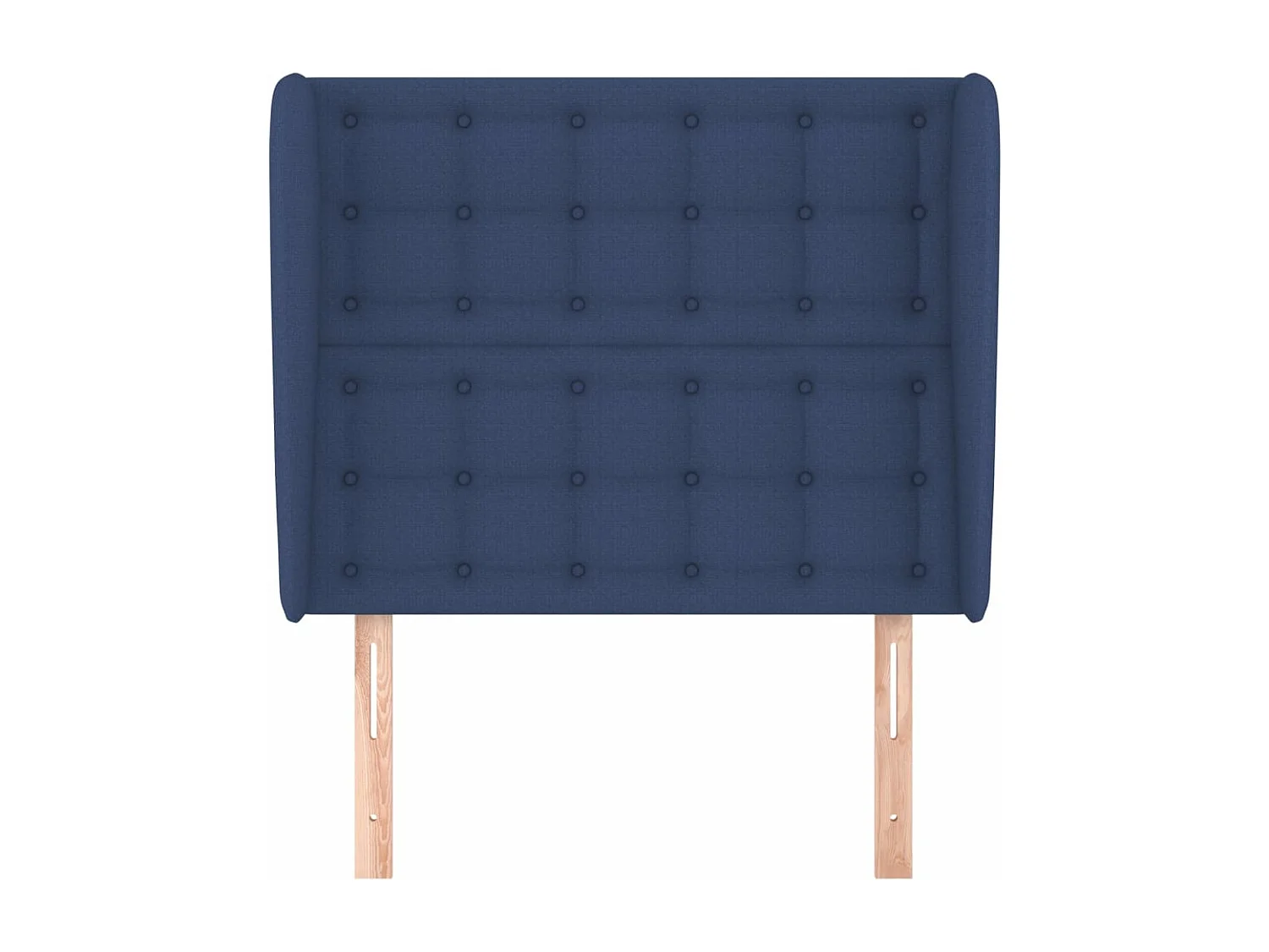 Tête de lit avec oreilles Bleu 103x23x118-128 Tissu