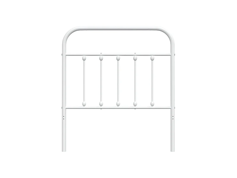 Tête de lit métal blanc 90cm
