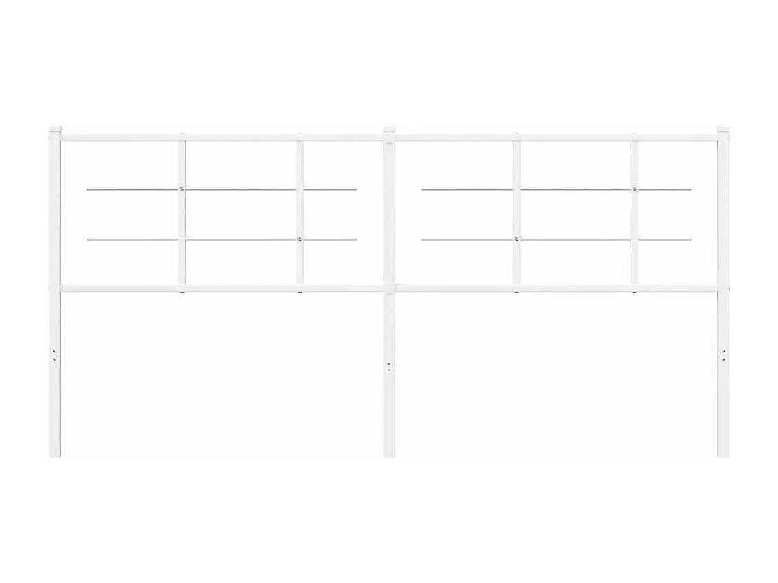 Tête de lit métal blanc 180cm