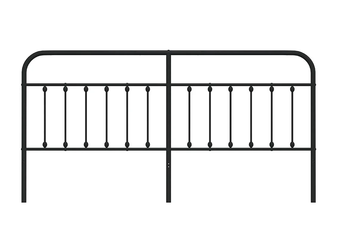 Tête de lit métal noir 193cm