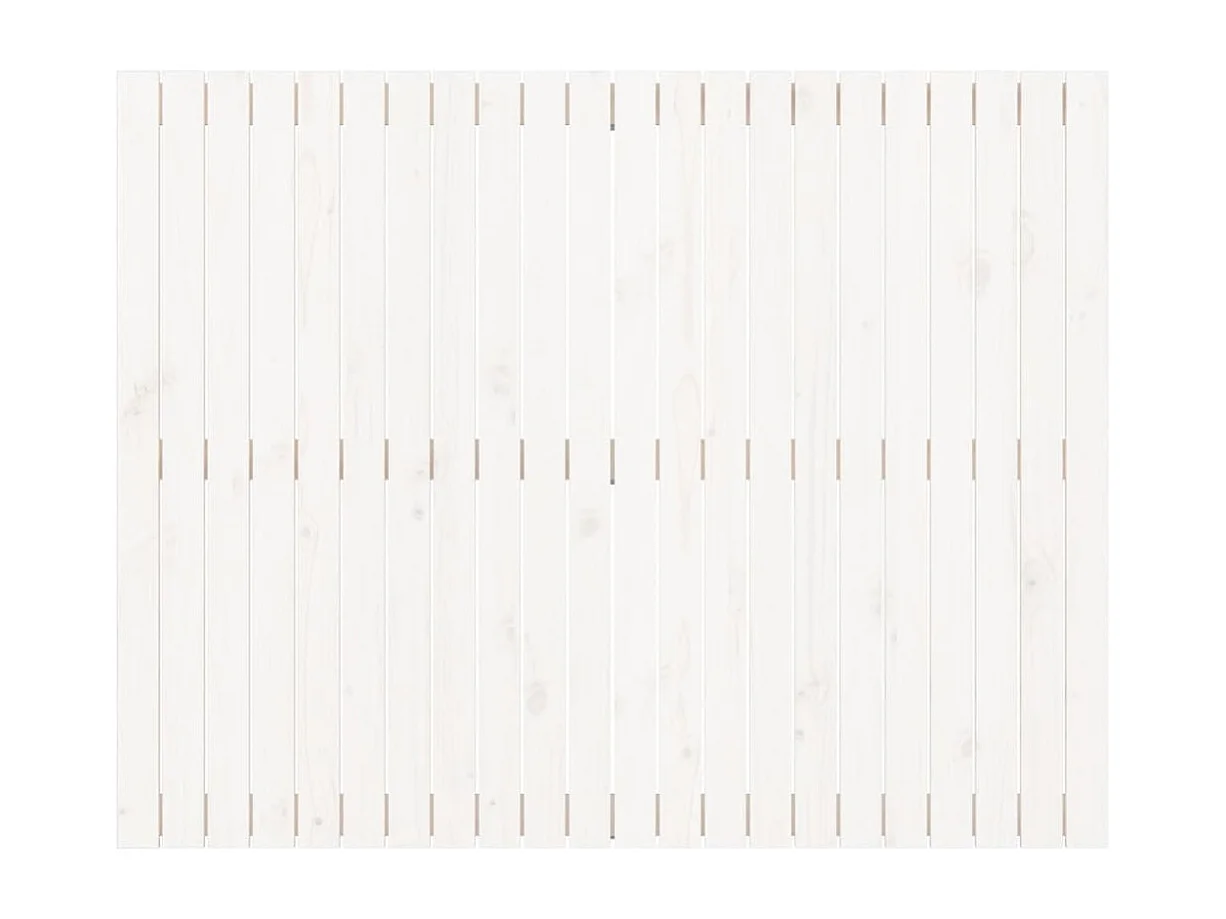 Tête de lit murale Blanc 140x3x110 Bois massif de pin