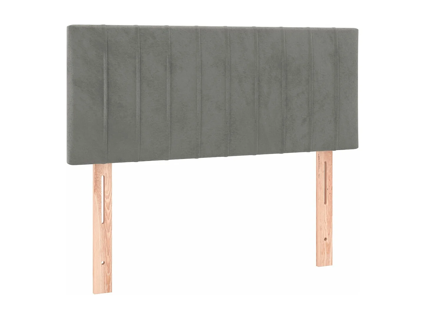 Tête de lit à LED Gris clair 80x5x78-88 Velours