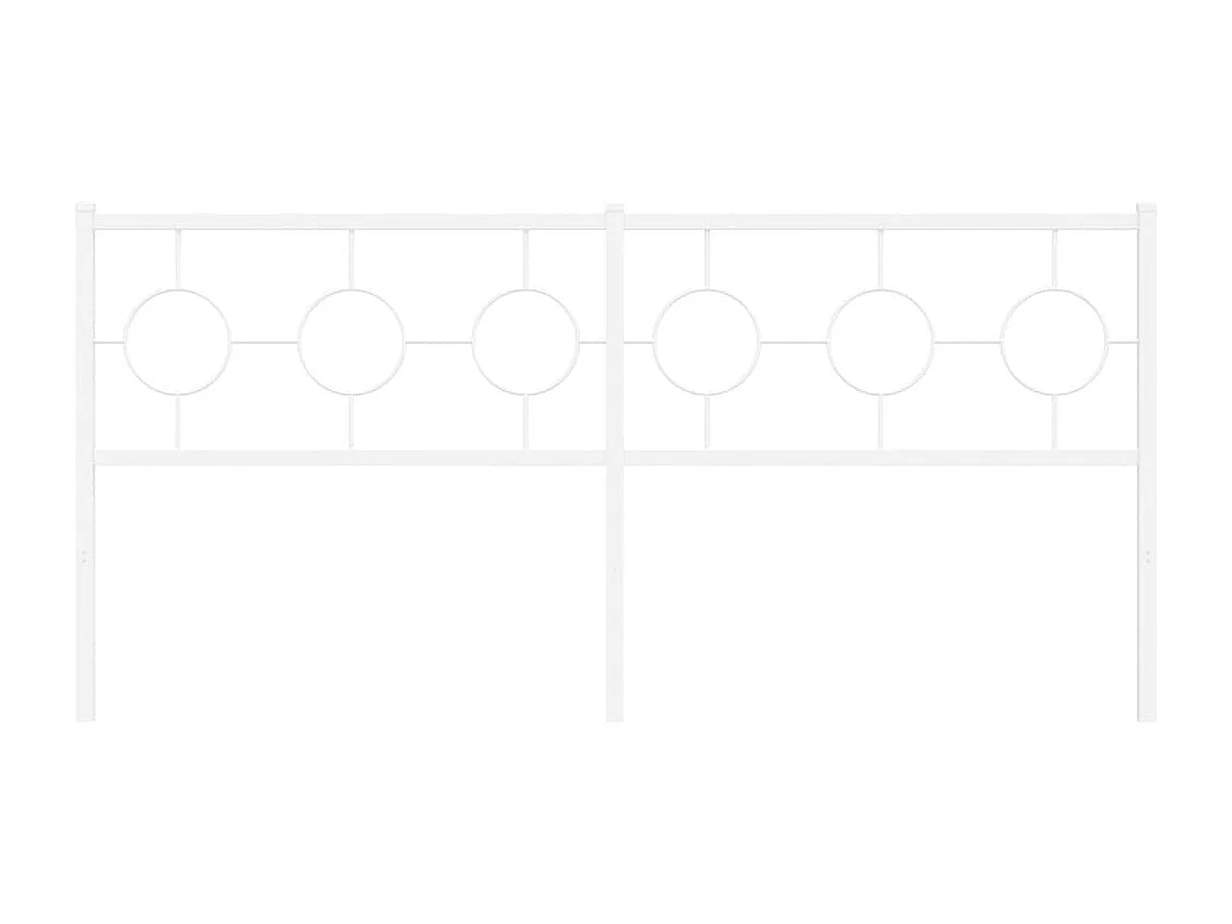 Tête de lit métal blanc 180cm