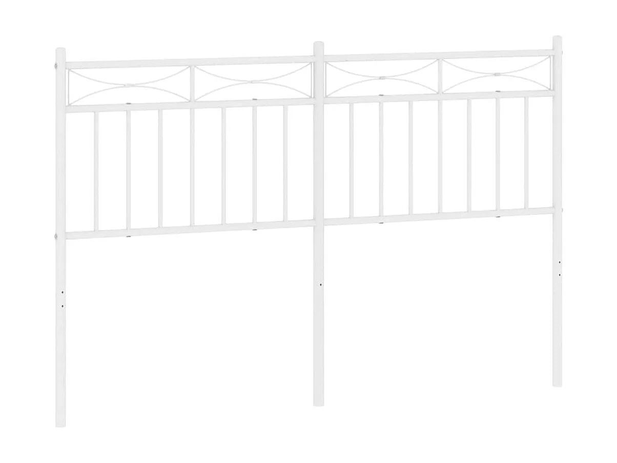 Tête de lit métal blanc 135cm