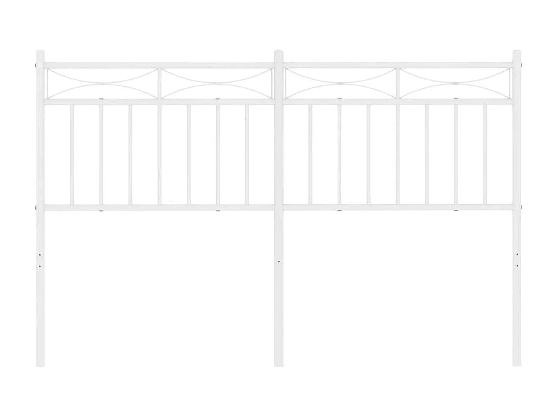 Tête de lit métal blanc 135cm