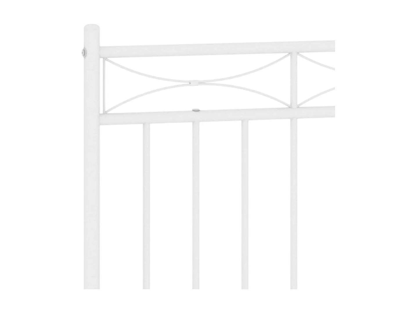 Tête de lit métal blanc 135cm