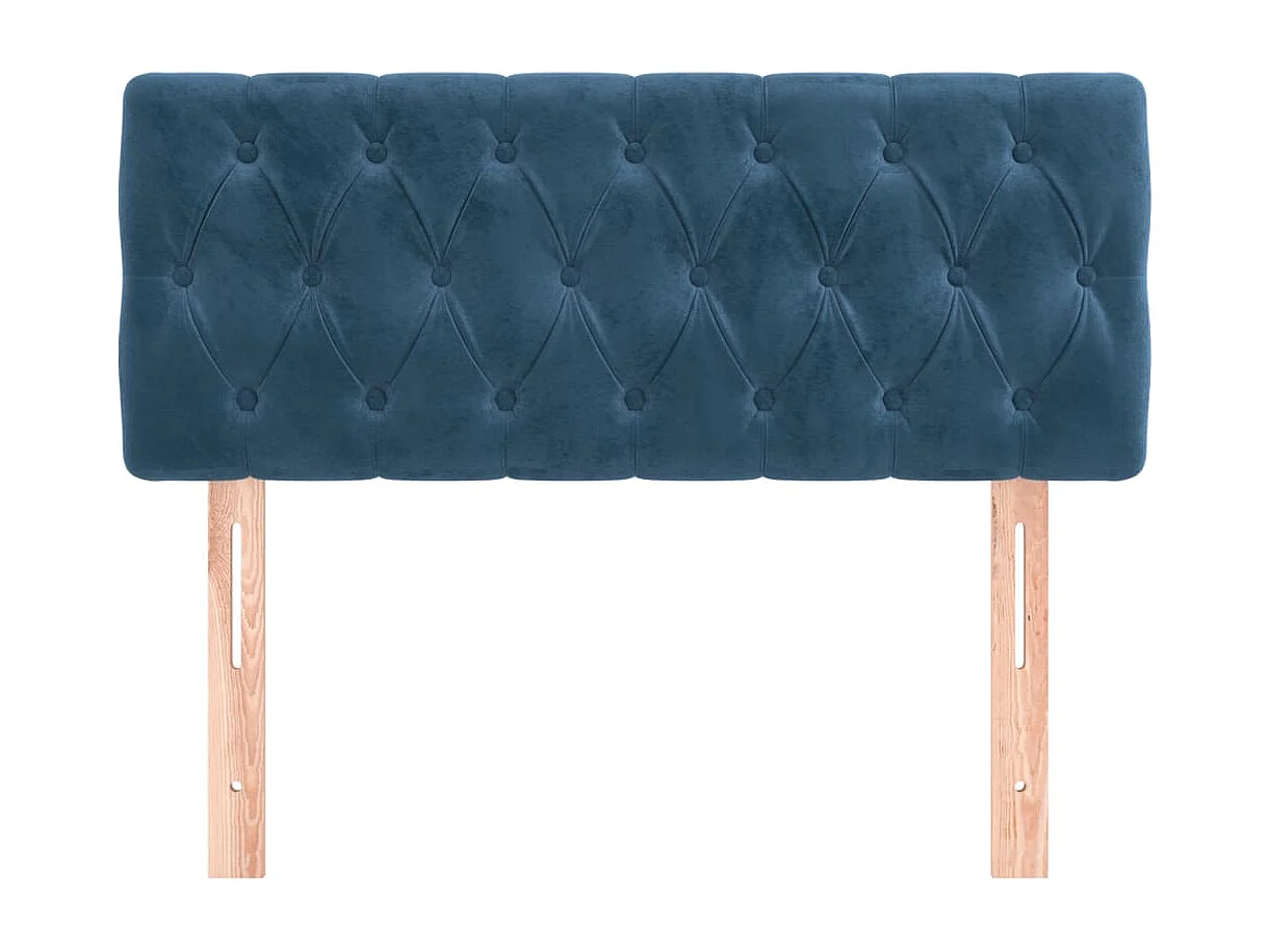Tête de lit Bleu foncé 100x7x78-88 Velours