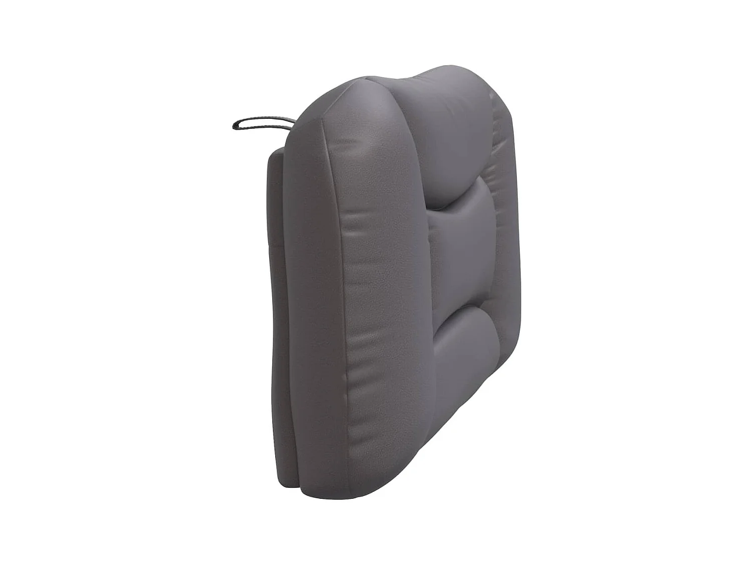 Coussin de tête de lit gris 100cm similicuir