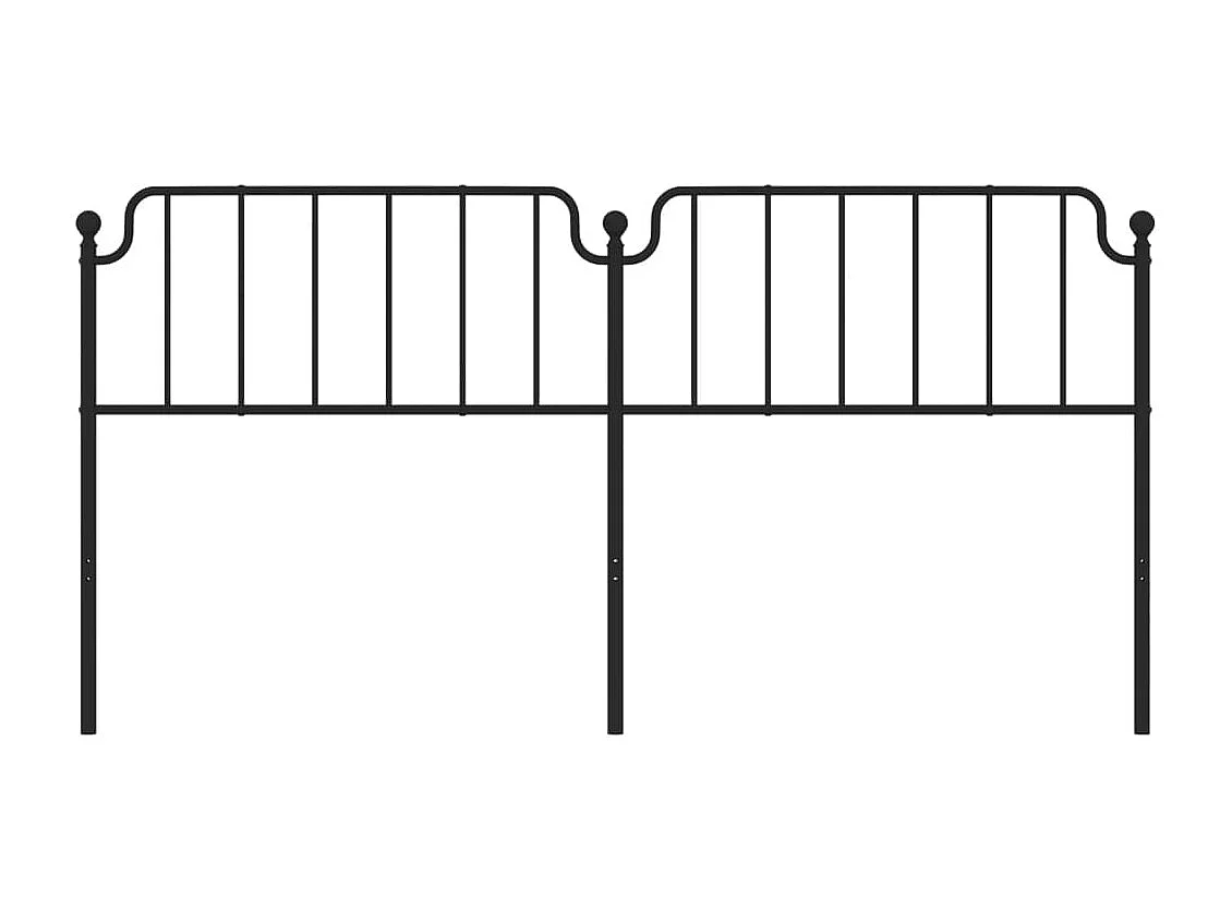 Tête de lit métal noir 193cm