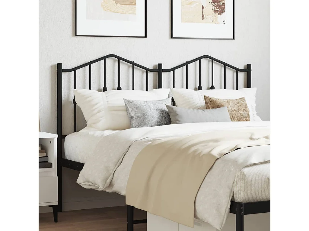 Tête de lit métal noir 150cm
