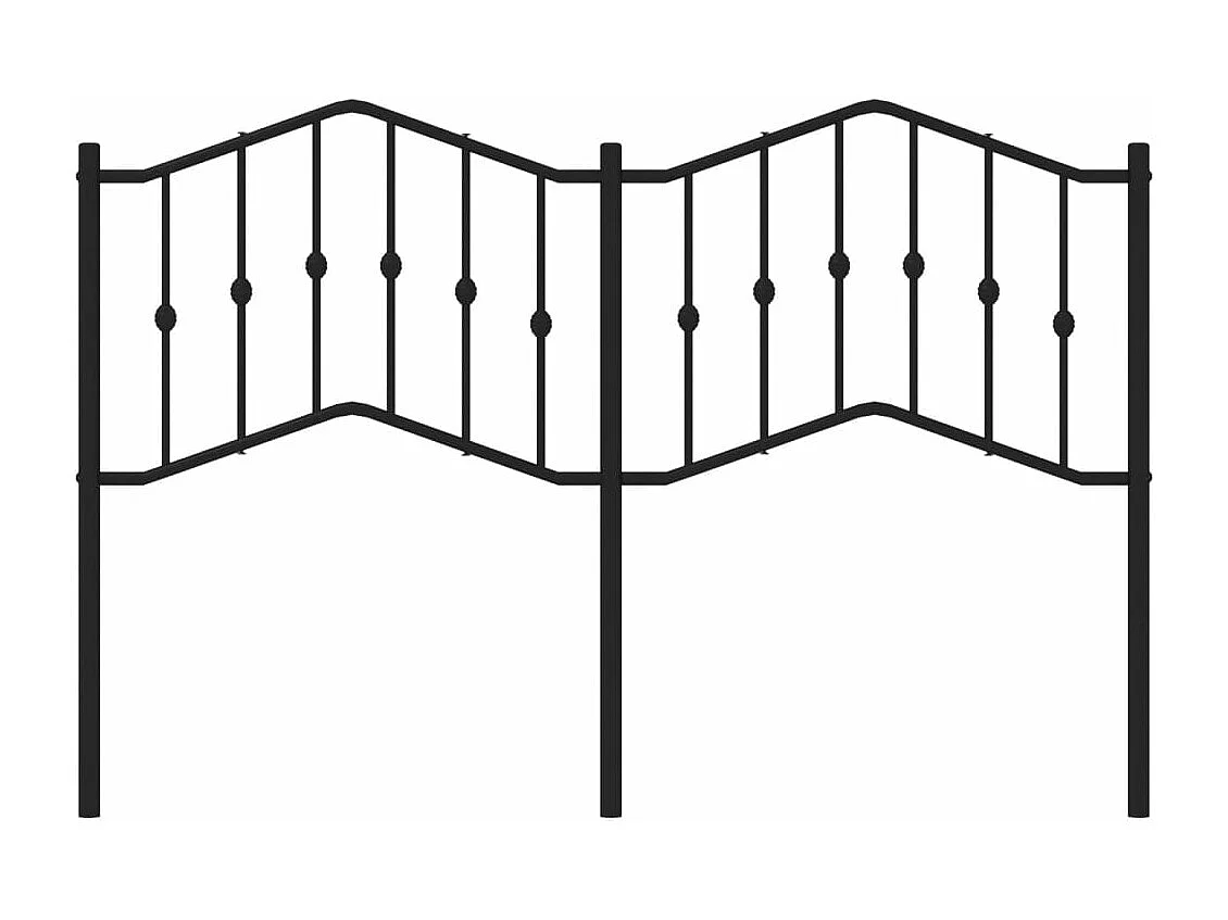Tête de lit métal noir 150cm